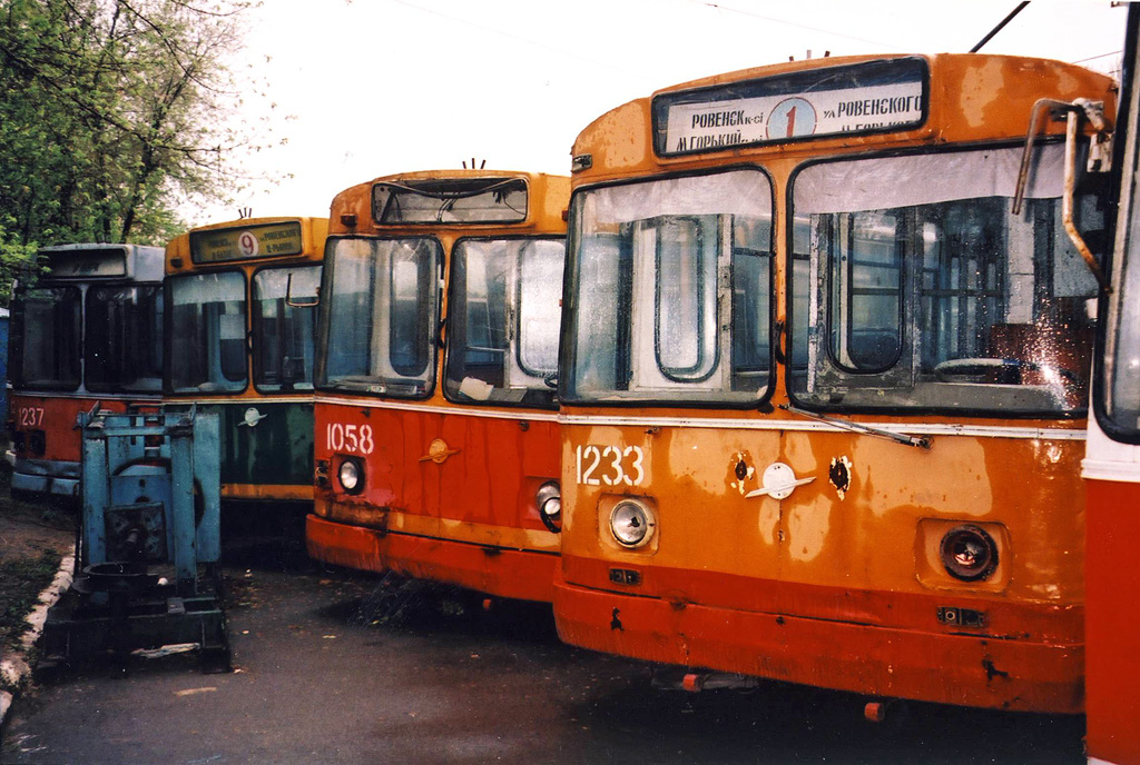 Almaty, ZiU-682V-012 [V0A] # 1237; Almaty, ZiU-682V # 1036; Almaty, ZiU-682V # 1058; Almaty, ZiU-682V # 1233