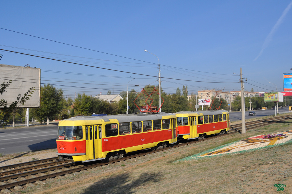 Volgograd, Tatra T3SU (2-door) № 2627; Volgograd, Tatra T3SU (2-door) № 2626 Volgograd, Tatra T3SU (2-door) № 2627; Volgograd, Tatra T3SU (2-door) № 2626