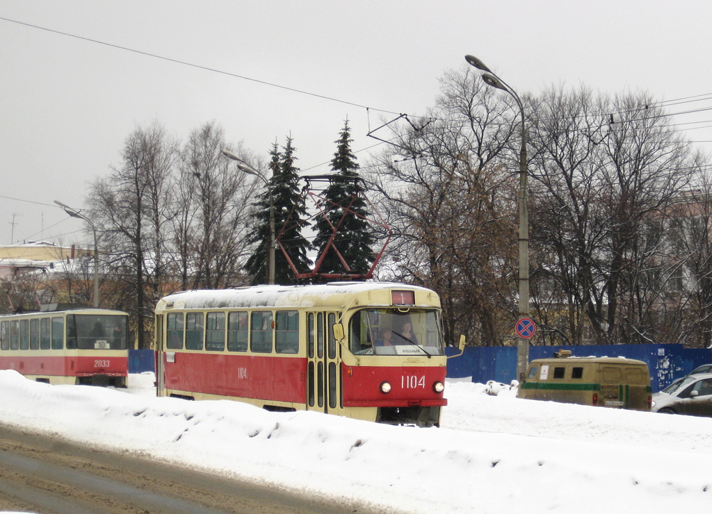 Ижевск, Tatra T3SU (двухдверная) № 1104