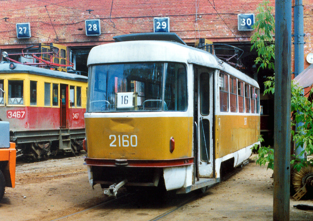 Москва, Tatra T3SU (двухдверная) № 2160