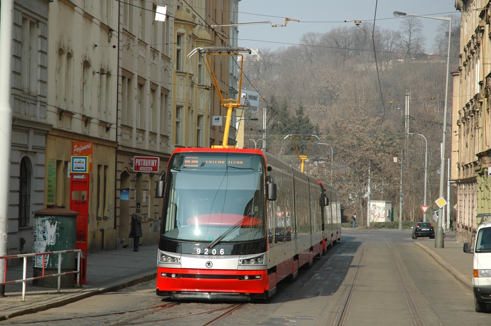 Прага, Škoda 15T1 ForCity Alfa Praha № 9206 Прага, Škoda 15T1 ForCity Alfa Praha № 9206