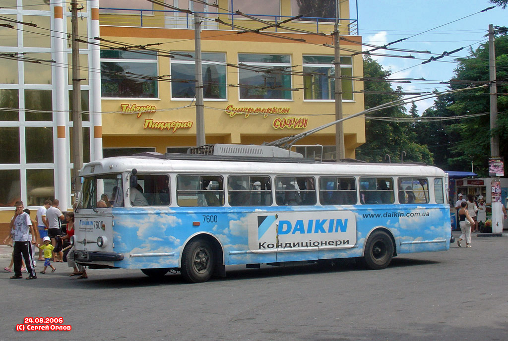 Крымский троллейбус, Škoda 9Tr24 № 7600