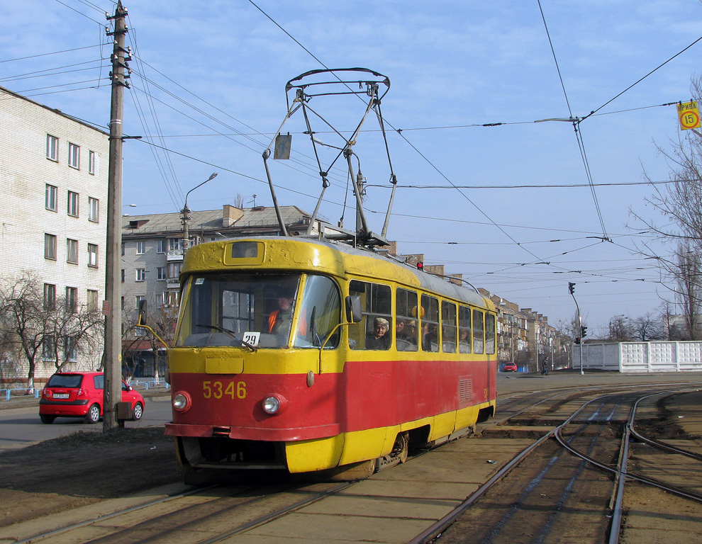 Киев, Tatra T3SU (двухдверная) № 5346