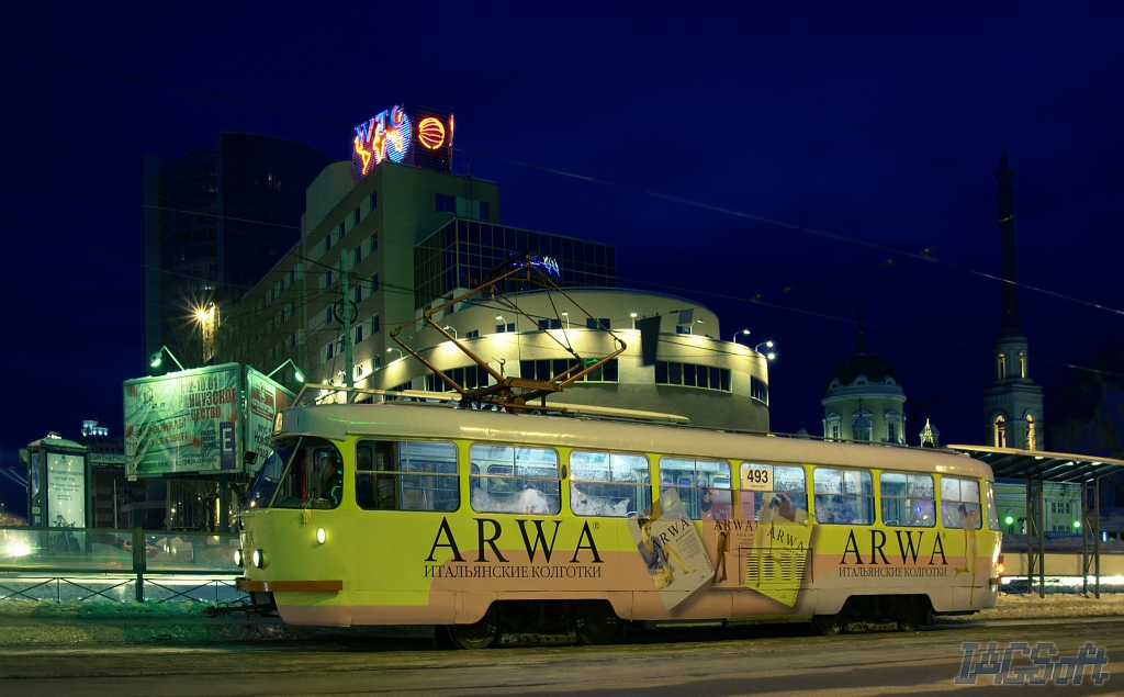 Екатеринбург, Tatra T3SU (двухдверная) № 493