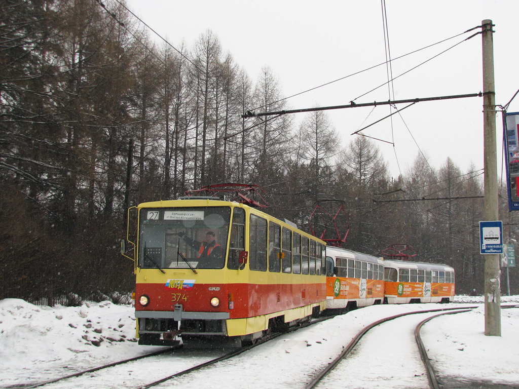 Yekaterinburg, Tatra T6B5SU # 374
