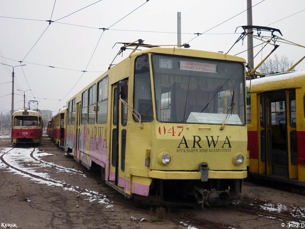 Kursk, Tatra T3SU № 126; Kursk, Tatra T6B5SU № 047