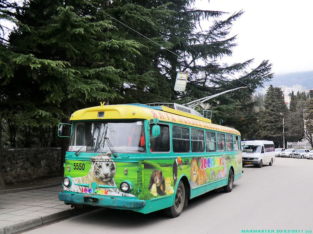 Крымский троллейбус, Škoda 9Tr21 № 5550