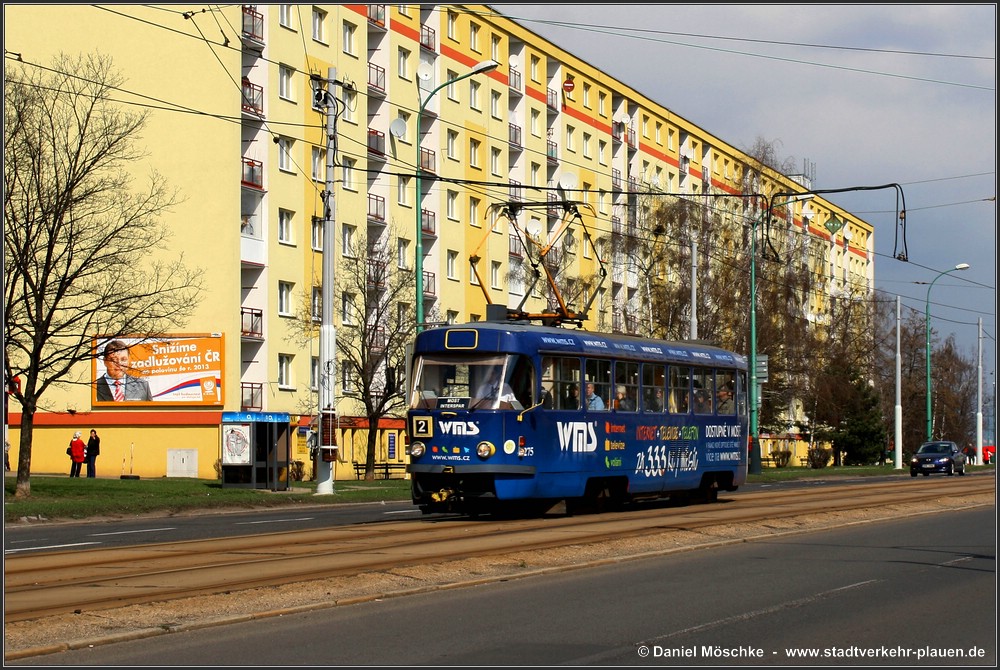 Мост ― Литвинов, Tatra T3M.3 № 275