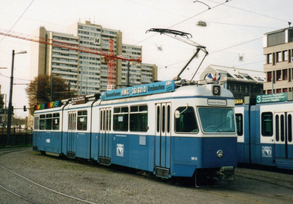 Цюрих, SWS/SIG/BBC Be 4/6 "Mirage" № 1611