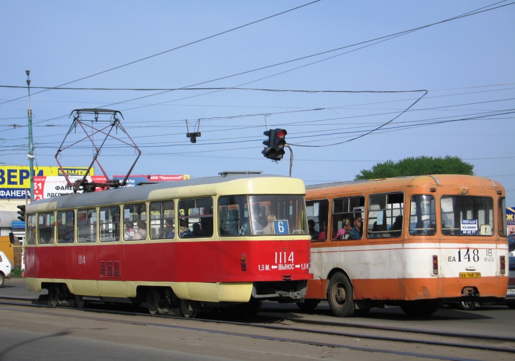 Ижевск, Tatra T3SU (двухдверная) № 1114