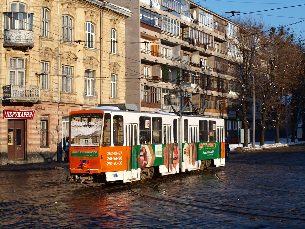 Львов, Tatra KT4SU № 1006