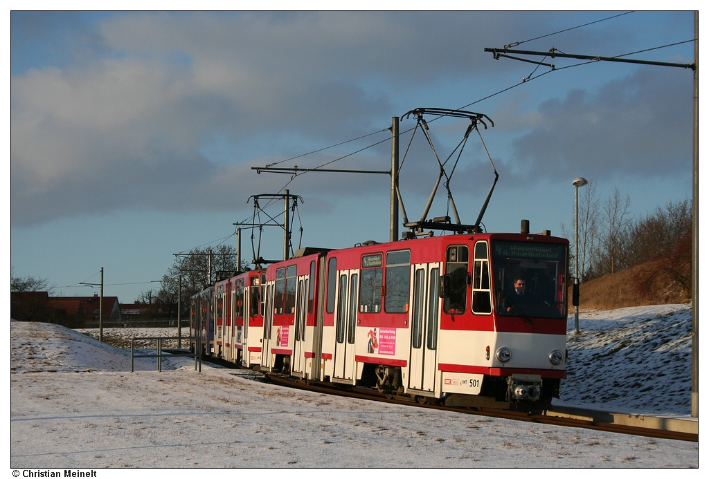 Эрфурт, Tatra KT4D № 501; Эрфурт — Тройники Tatra KT4D+KT4D+KT4D