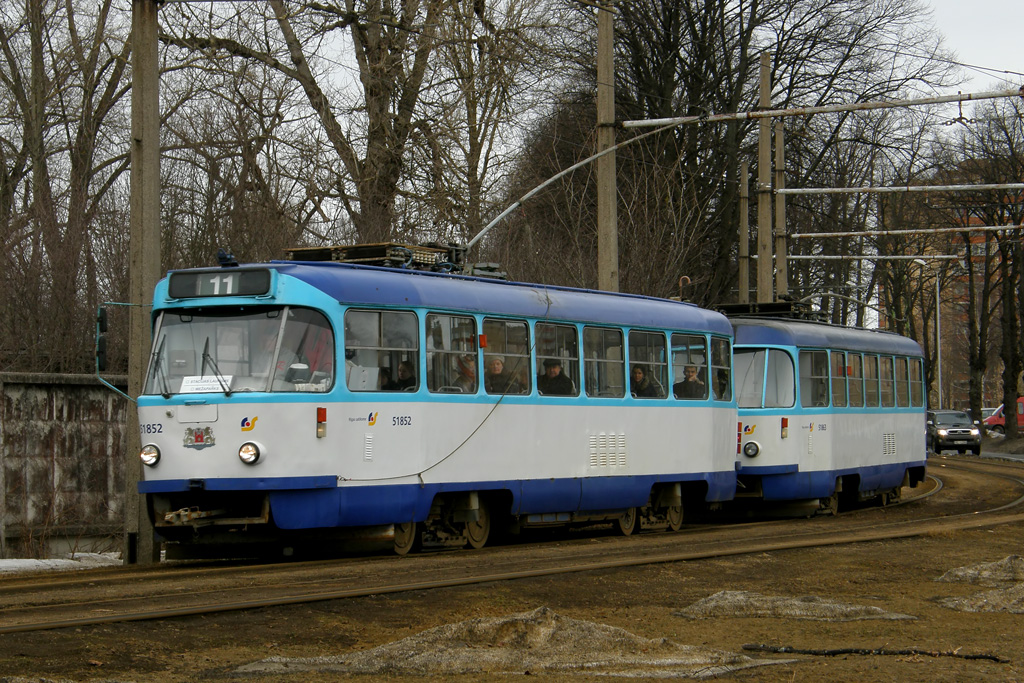 Рига, Tatra T3A № 51852
