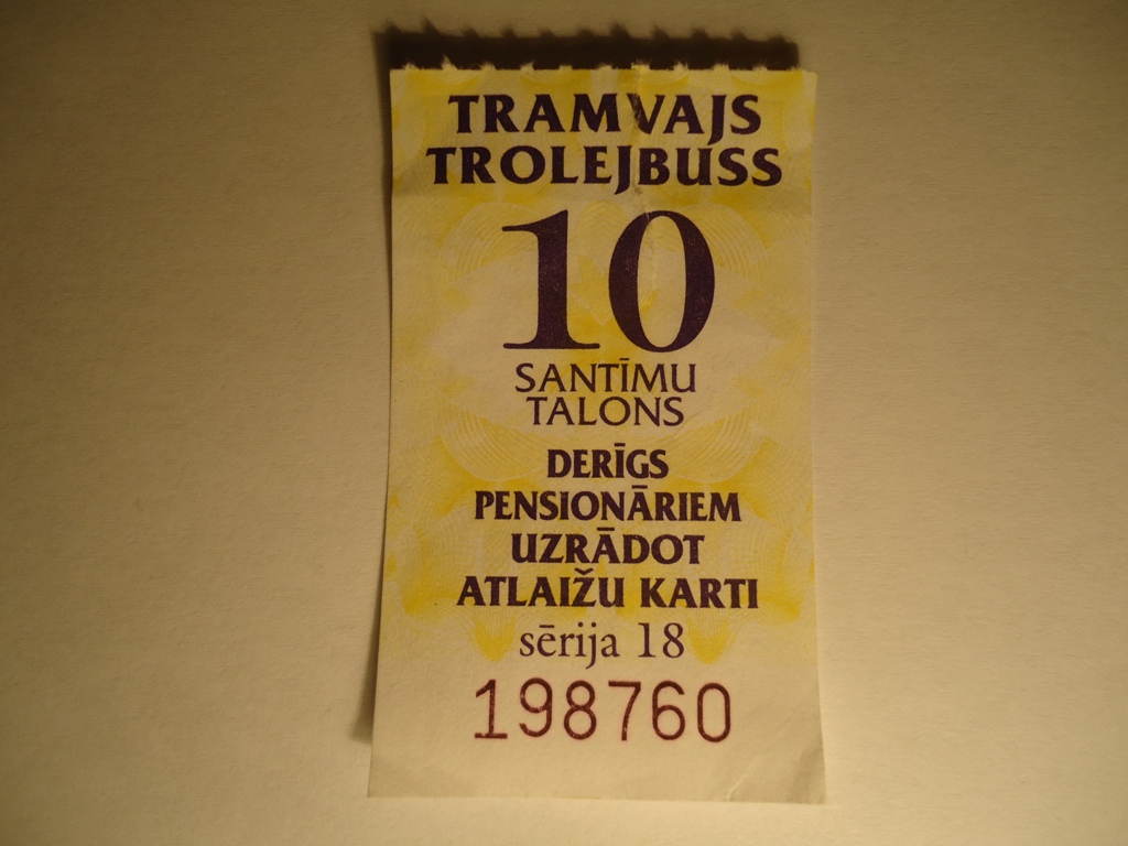 Рига — Проездные документы