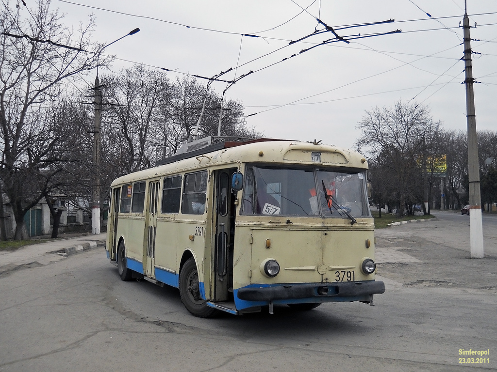 Крымский троллейбус, Škoda 9TrH29 № 3791