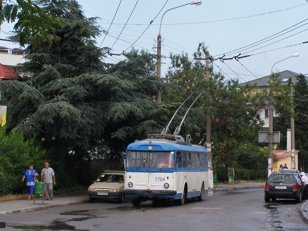 Крымский троллейбус, Škoda 9TrH27 № 7704