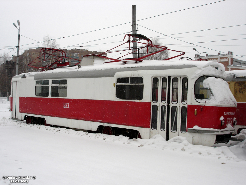 Самара, Tatra T3SU (двухдверная) № 583; Самара — Городское трамвайное депо