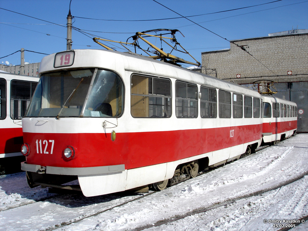 Samara, Tatra T3SU (2-door) Nr. 1127; Samara — Severnoye tramway depot