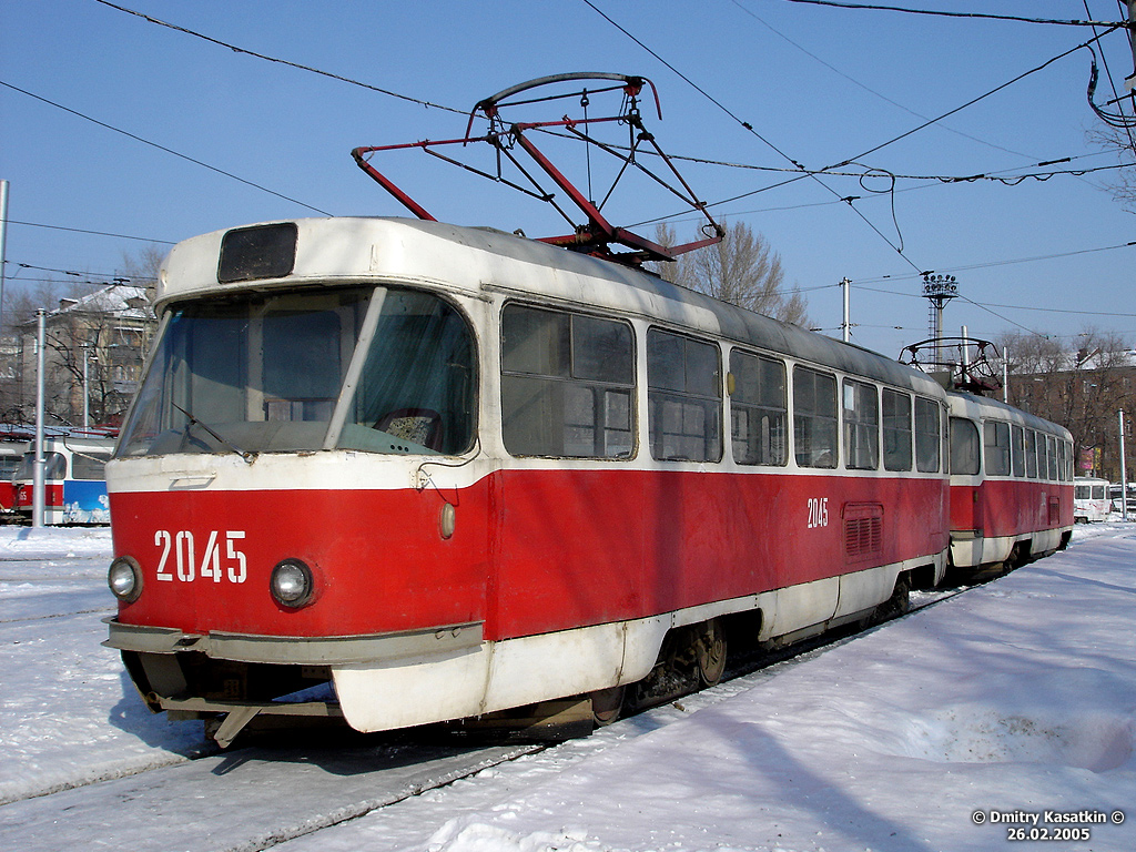 Szamara, Tatra T3SU (2-door) — 2045; Szamara — Kirovskoye tramway depot
