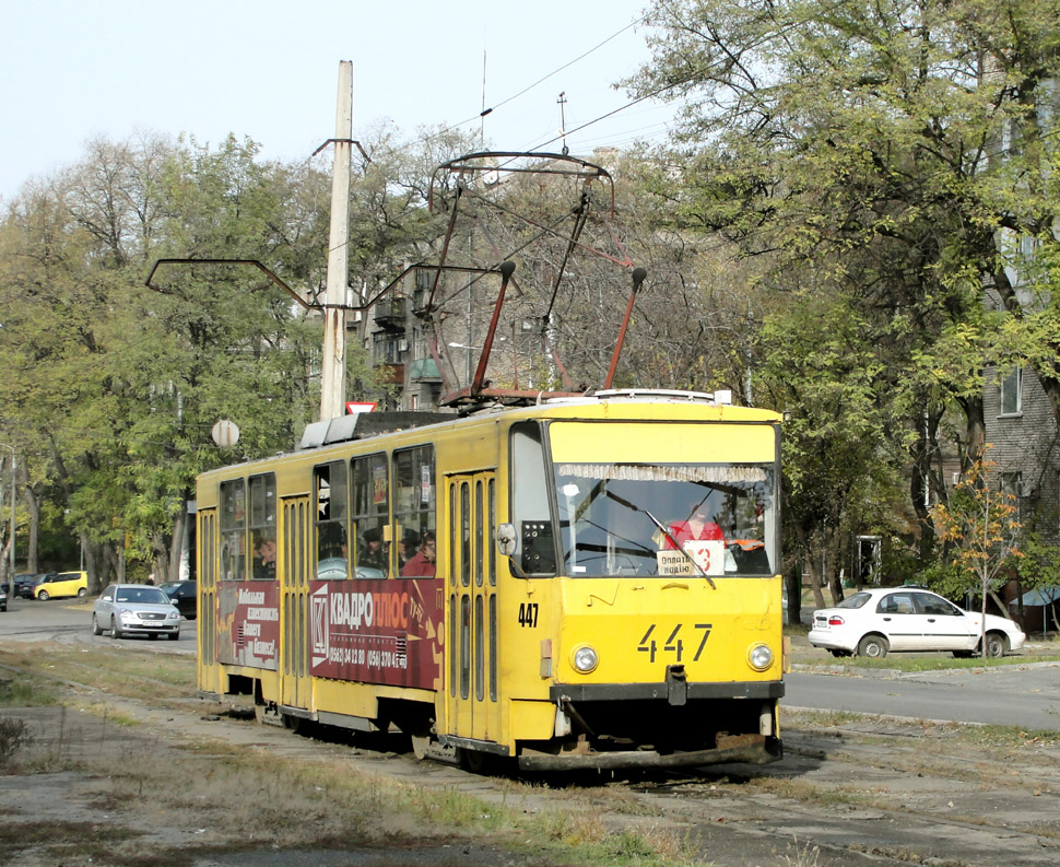 Запорожье, Tatra T6B5SU № 447