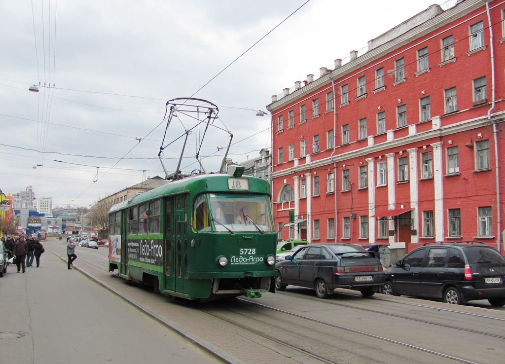 Киев, Tatra T3SU № 5728