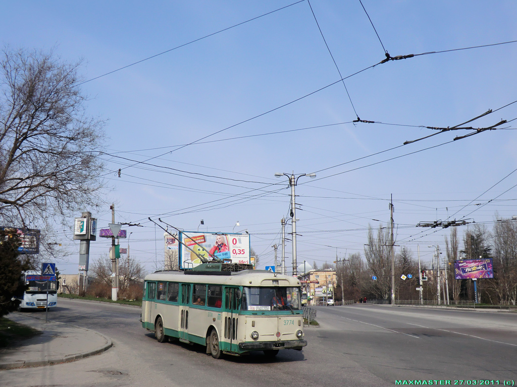 Крымский троллейбус, Škoda 9TrH27 № 3774