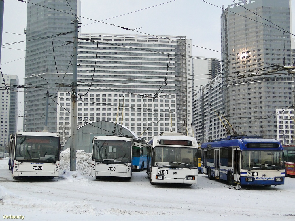 Москва, Тролза-6206.00 «Мегаполис» № 7620; Москва, Тролза-5265.00 «Мегаполис» № 7120; Москва, БКМ 321 № 7888; Москва, БКМ 321 № 7883
