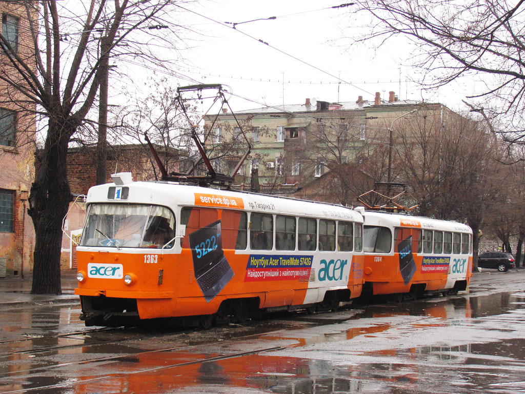 Днепр, Tatra T3SU № 1363