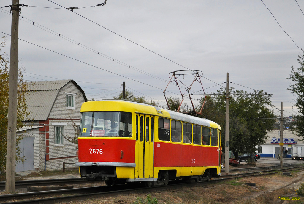 Волгоград, Tatra T3SU (двухдверная) № 2676