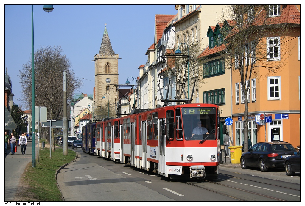 Эрфурт, Tatra KT4D № 530; Эрфурт — Тройники Tatra KT4D+KT4D+KT4D