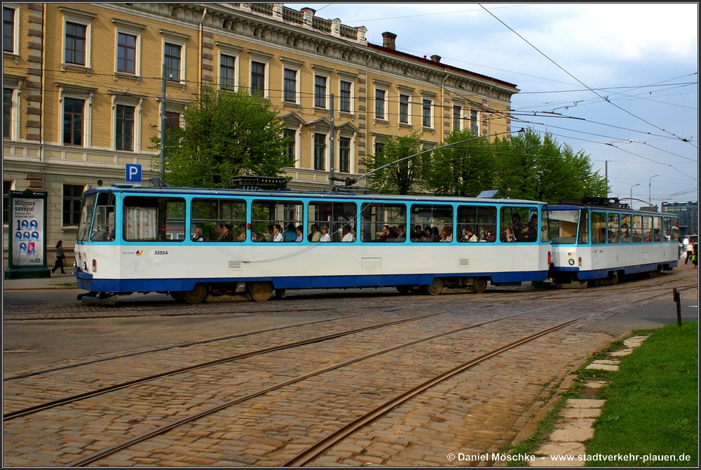 Рига, Tatra T3MR (T6B5-R) № 35054