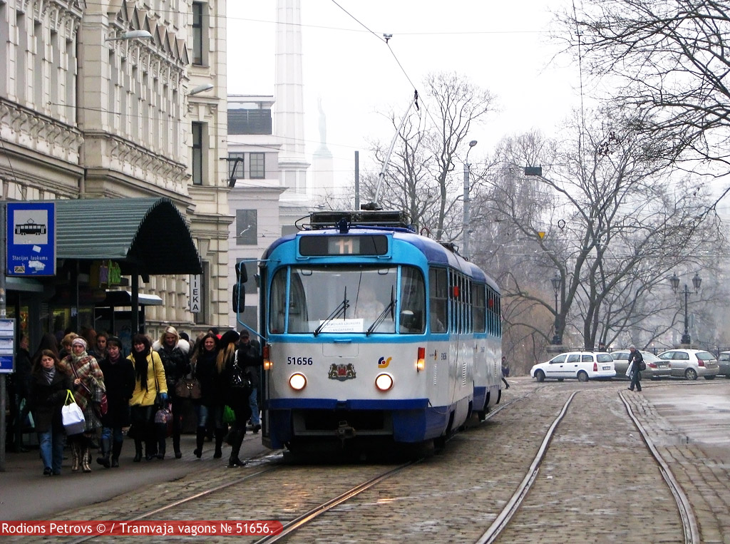 Riga, Tatra T3A — 51656