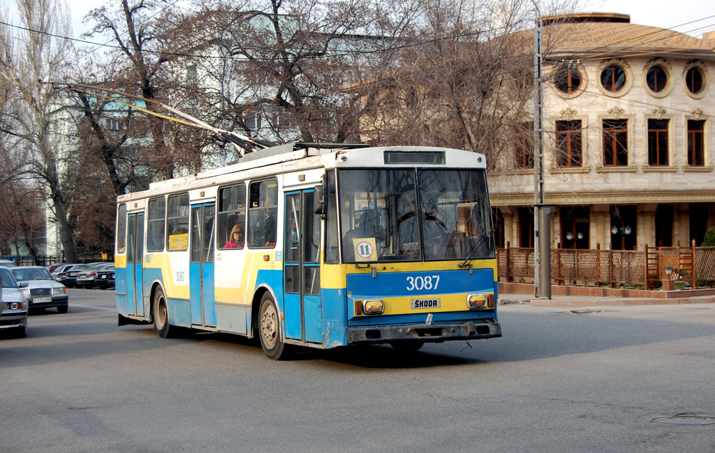 Алматы, Škoda 14Tr13/6 № 3087 Алматы, Škoda 14Tr13/6 № 3087