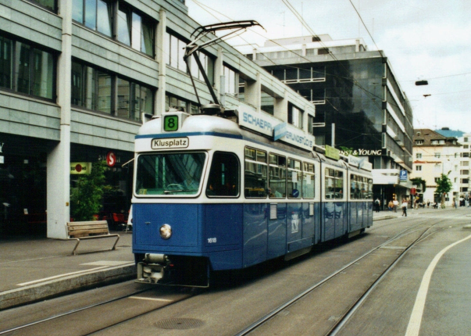 Цюрих, SWS/SIG/BBC Be 4/6 "Mirage" № 1618