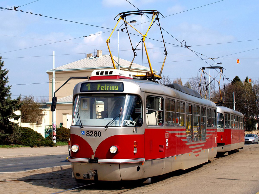 Прага, Tatra T3R.PLF № 8280