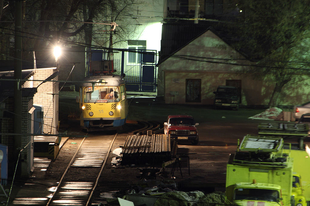 Волгоград, Tatra T3SU (двухдверная) № 55; Волгоград — Завод ВЭТа