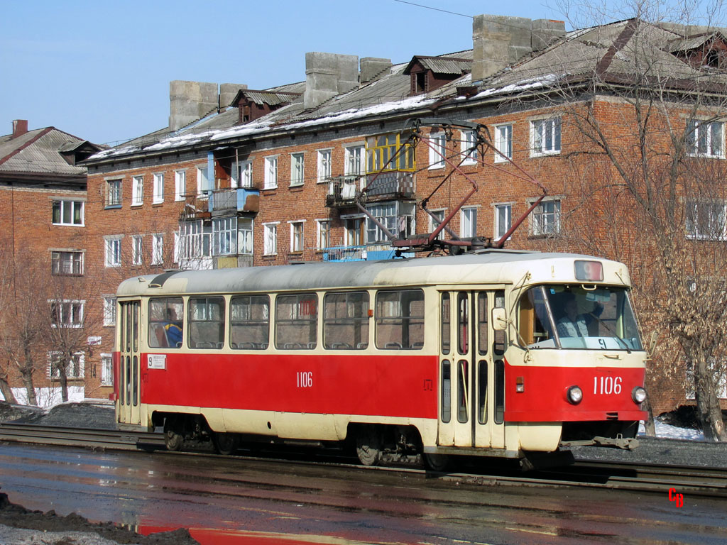 Iževska, Tatra T3SU (2-door) № 1106