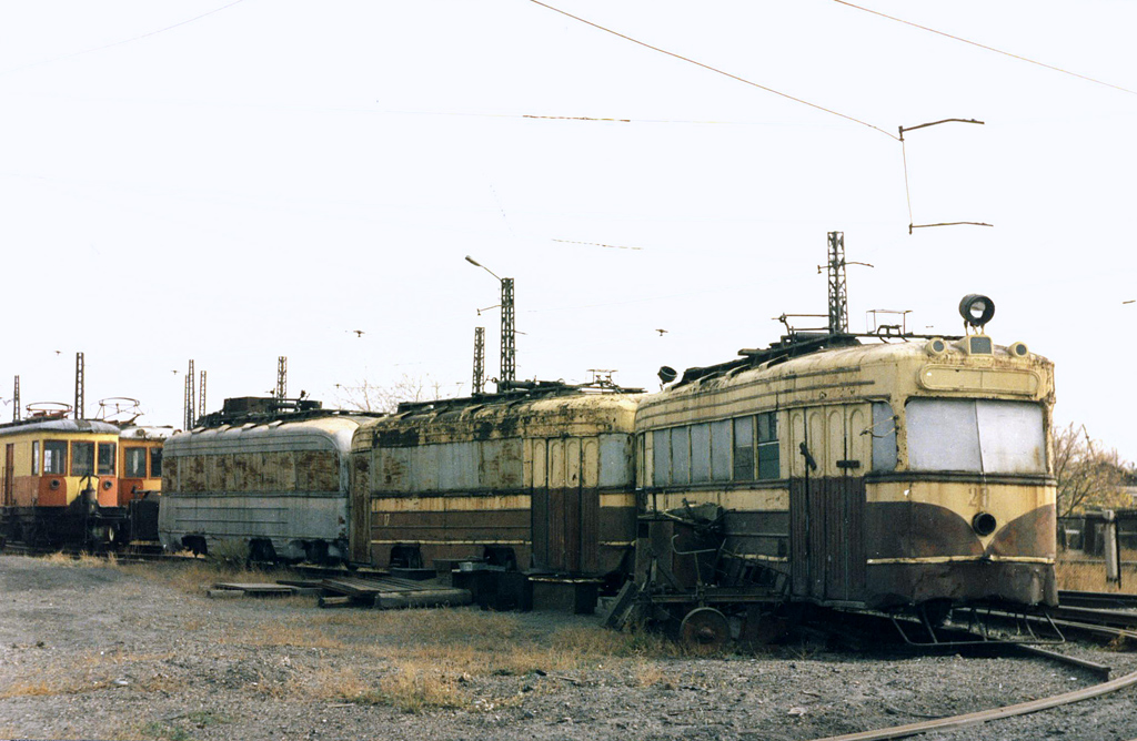 Karaganda, RGS-2 # 2; Karaganda, RGS-2 # 1; Karaganda, KTM-1 # 25; Karaganda, KTM-1 # 17; Karaganda, KTM-1 # 28; Karaganda — Old photos (up to 2000 year); Karaganda — Tram depot