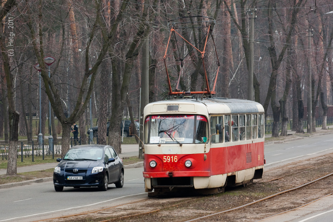Киев, Tatra T3P № 5916
