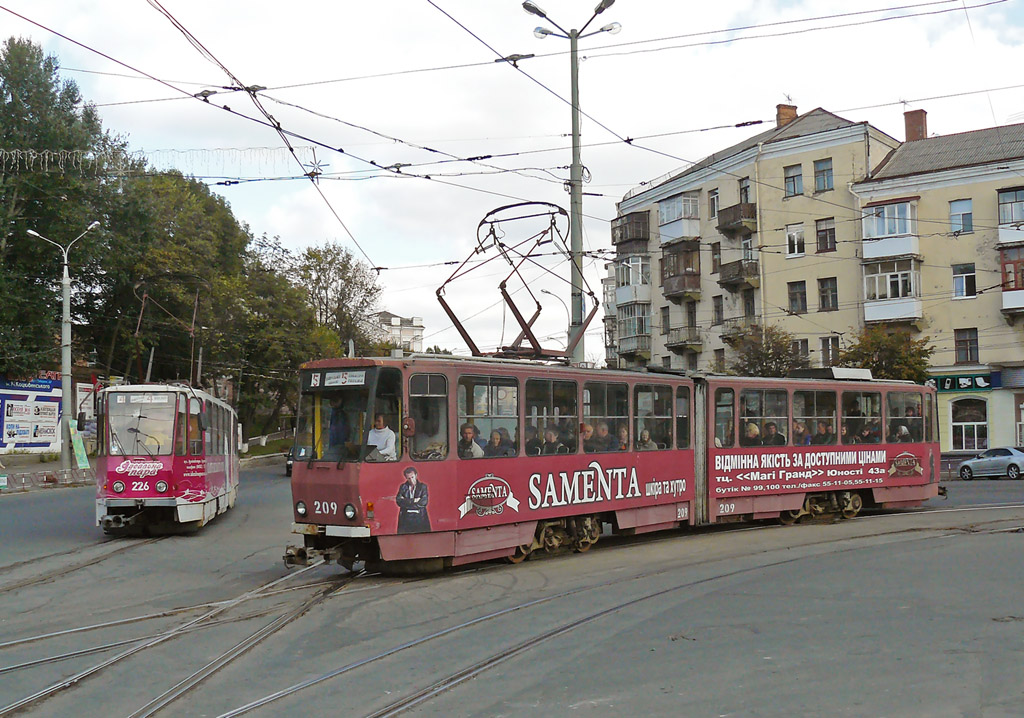 Винница, Tatra KT4SU № 209; Винница, Tatra KT4SU № 226