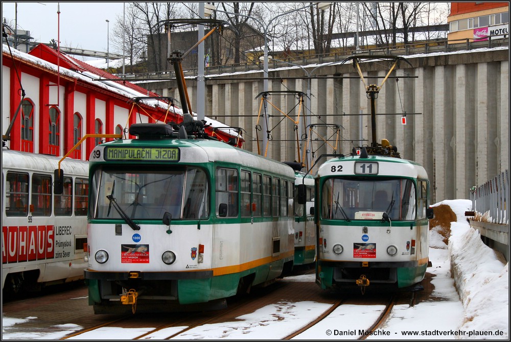 Либерец ― Яблонец-над-Нисой, Tatra T3R.PV № 39; Либерец ― Яблонец-над-Нисой, Tatra T3M.04 № 82