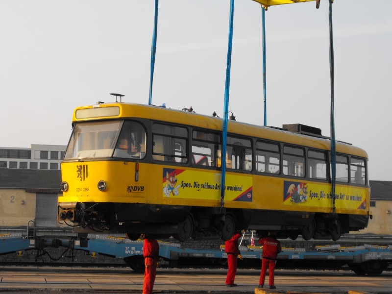 Дрезден, Tatra T4D-MT № 224 288; Дрезден — Отправка трамваев Tatra в Восточную Европу