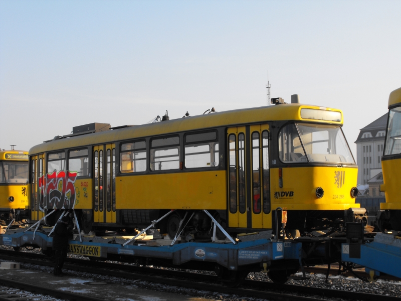 Dresden, Tatra T4D-MT # 224 285; Dresden — Handover of Tatra trams to Eastern Europe