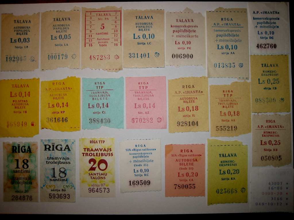Рига — Проездные документы