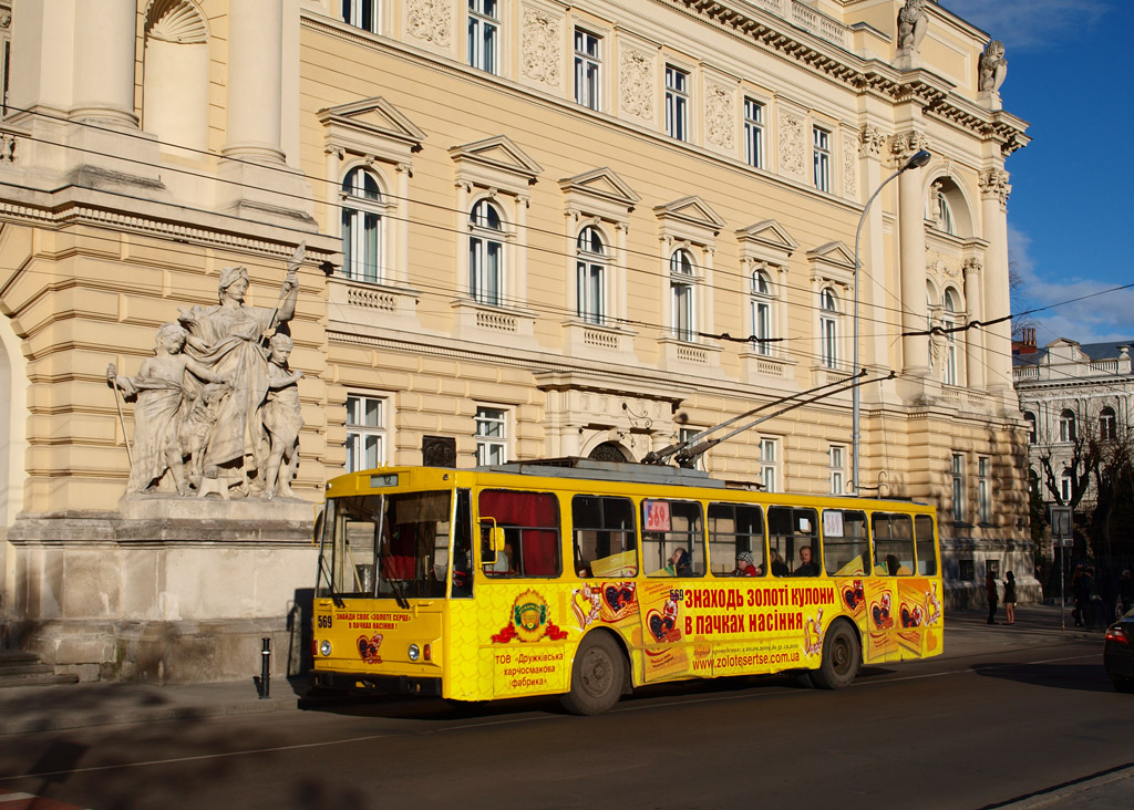 Лвов, Škoda 14Tr89/6 № 569