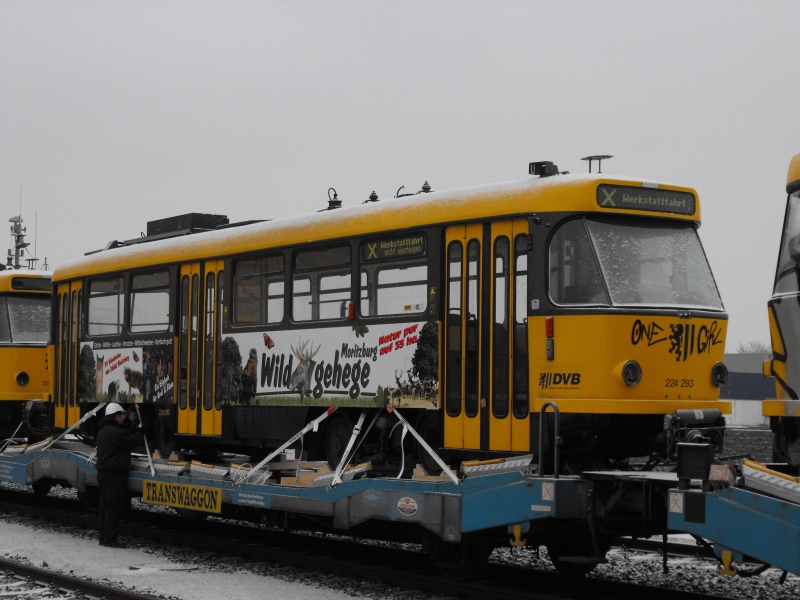 Dresden, Tatra T4D-MT Nr. 224 293; Dresden — Abgabe von Tatra-Wagen nach Osteuropa
