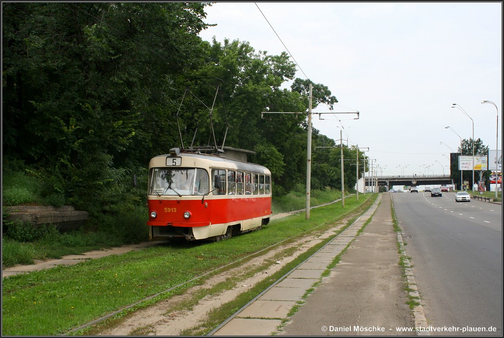 Киев, Tatra T3SU № 5913