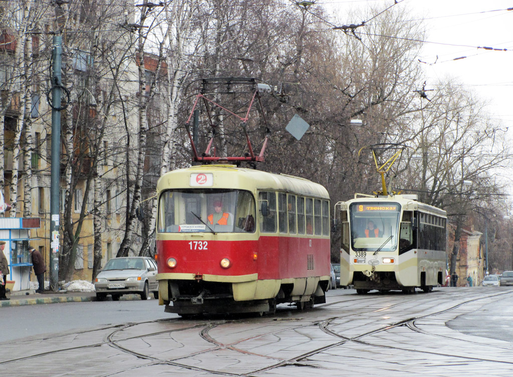 Нижний Новгород, Tatra T3SU № 1732; Нижний Новгород, 71-619КТ № 3389