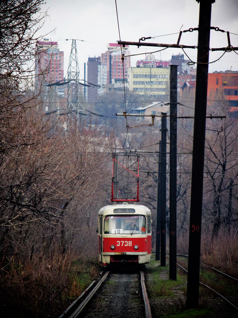 Donetsk, Tatra T3SU (2-door) N°. 3738