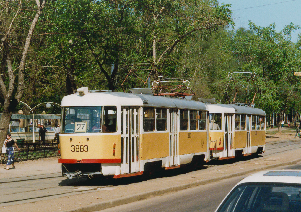 Москва, Tatra T3SU № 3883